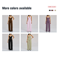 Ensemble de sport 2 pièces personnalisé pour femme : tenue de yoga sans couture, débardeur et pantalon évasé pour l'entraînement et le fitness