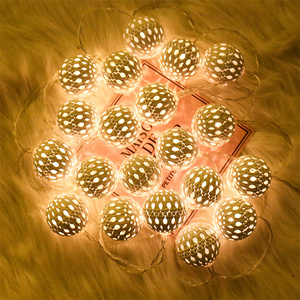 Dây Vòng Hoa Phòng Ngủ Trong Nhà Vòng Hoa Đèn Led Hình Cầu Ma-rốc Vòng Hoa Cho Tiệc Giáng Sinh Trang Trí Đám Cưới Màn Hình Ngày Lễ - Product Image 3