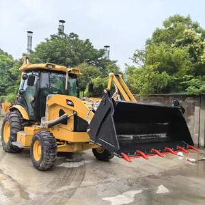 Used <b>CAT</b> 430F II Backhoe Loader <b>Wheel</b> Loader Excavator with Engine & Pump Front Bucket Reverse Digger for Construction - Product Image 3