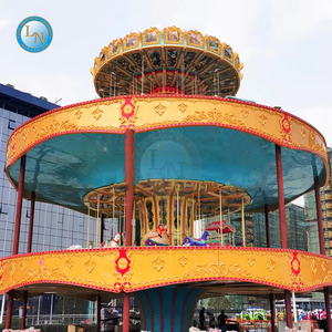 Parc <span class=keywords><strong>à</strong></span> thème Fairground Rides Classic Luxury Flying Chair Carrousel Bumper Car 3 in 1 Rides for Sale - Product Image 4