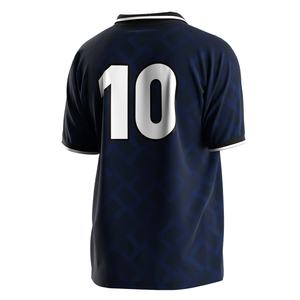 Camiseta de Fútbol Profesional con Cuello Polo de un Solo Botón, Construcción de Secado Rápido y Bloques de Color Personalizables para Entrenamientos - Product Image 3