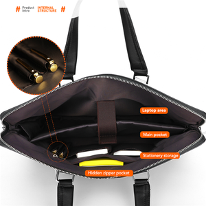 VICUNA POLO <span class=keywords><strong>borsa</strong></span> uomo nuovissima personalizzata <span class=keywords><strong>borsa</strong></span> moda <span class=keywords><strong>nera</strong></span> <span class=keywords><strong>borsa</strong></span> da ufficio in pelle PU da 15.6'' - Product Image 5