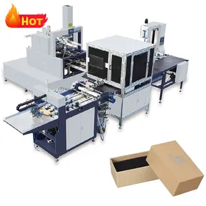 Hoàn toàn tự động cứng nhắc hộp nhỏ làm hình thành máy quà tặng đồ trang sức thực phẩm đóng gói Hộp máy làm hộp carton Máy làm