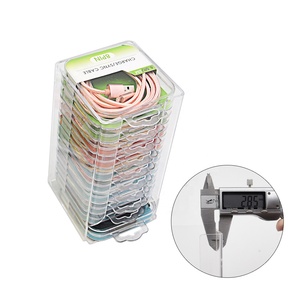 Cửa hàng cửa hàng Acrylic hiển thị điện thoại sạc cáp điện thoại Phụ kiện sàn hiển thị đứng Acrylic điện thoại di động sạc hiển thị - Product Image 6