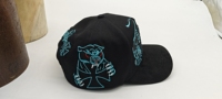 Chapeau de baseball en coton avec bord en daim couverture de logo de broderie 3D personnalisée strass ajouté Satin