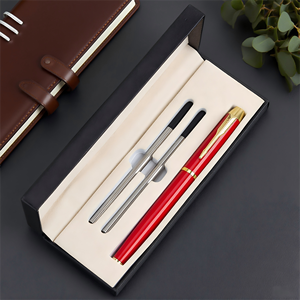 High-End Customizable Executive Business Ballpoint Pens Gift <b>Set</b> Personalized Metal Signature Pens Logo Option Promotional Item - Product Image 1