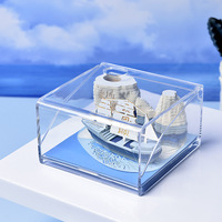 Ornement de bureau personnalisable en carton 3D découpé en forme de voilier, bloc-notes calendrier à pages détachables sans colle, directement de l'usine