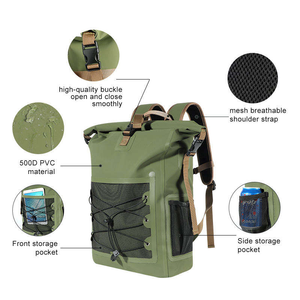 High-end Unisex Outdoor Waterproof Polyester Backpack with Zipper Closure 20-36L Capacity <b>Floating</b> Dry Design for Travel - Product Image 3