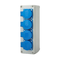 Caja de Distribución de Enchufes Industriales para Exteriores y Hogar, 3 Vías, 20A, IP67, Marca Yuhe, Admite Personalización Contactar con Atención al Cliente