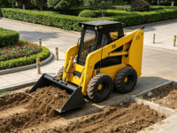 Sunblaze Shandong Memproduksi Mini Skid Steer Loader 3 Ton Mesin Diesel Efisiensi Tinggi 0.5 Cbm Bucket Front Loader Attachment