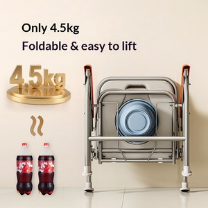 <strong>Shower</strong> Seat Toilet <strong>Chair</strong> Folding Portable Toilet <strong>Elderly</strong> People Suitable Both Bathing Bathroom Use Capacity 150 Kilograms - Product Image 3