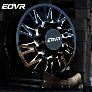 Jantes forgées en alliage noir brillant, finition usinée, pour camion, 8x180, 8x200, 8x165, 18x5.5, 8.6.5, 22, 24, 26, 28, <span class=keywords><strong>30</strong></span> pouces, roues personnalisées. - Product Image 2