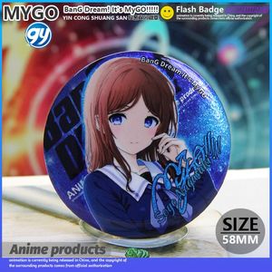 MYGOシルバーキラキラダブルフラッシュバッジ千早アノンラントカゲキャラクターピンブローチイタバッグギフト音楽愛好家向け - Product Image 6