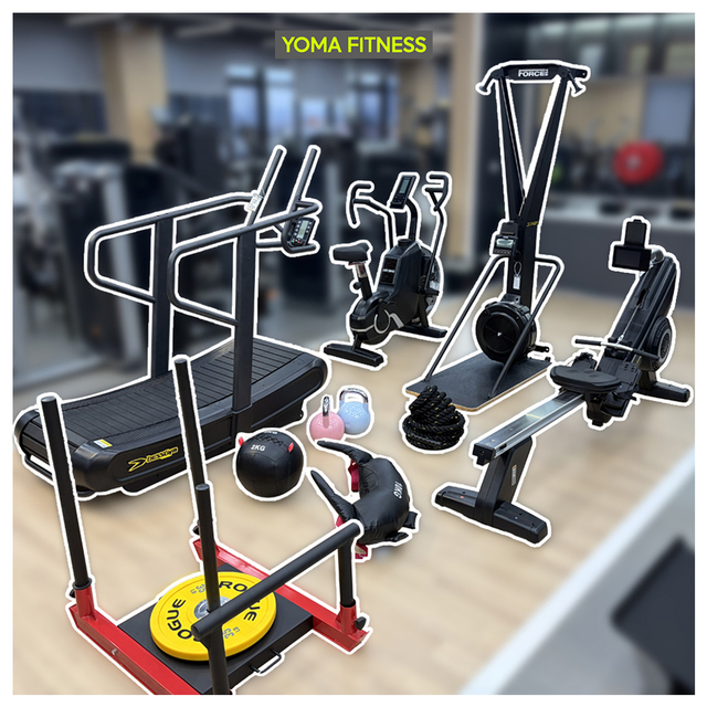 Hyrox Games Athletes Cardio Training Rowing Machine Cross Fit Commercial Gym Equipment Aerobic Sport Package Set YOMA Fitness