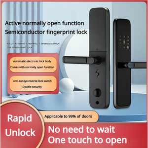 LR P8S Slimme Deurvergrendeling met Kijkgaatje, Vingerafdrukscanner, Wachtwoord, Afstandsbediening, Keycard Toegang/Wi-Fi Cloud Geheugenkaart, TT App Slimme Sloten - Product Image 1