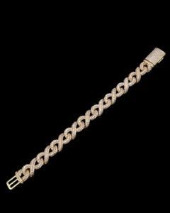 Bracelet gourmette de luxe serti de diamants Moissanite de laboratoire, finition argent sterling 925, bijou unisexe Hip Hop tendance - Product Image 3