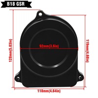 Nouvelle plaque de capot de distributeur noire pour Honda Acura Integra B16/B18A B Civic Si Del Sol Si Prelude Si VTEC Accessoires de voiture en aluminium