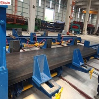 Machine de ligne en acier coupée par bobine à usage intensif électrique stratification contrôlée par PLC avec emballage de caisse en bois automatique