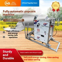 Machine électrique entièrement automatique à souffler le pop-corn Pot à l'ancienne intégré Canon à grains non mobile Équipement de cuisson des aliments