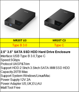 Vỏ ổ cứng ngoài <span class=keywords><strong>SATA</strong></span> <span class=keywords><strong>2.5</strong></span> và 3.5 inch, hỗ trợ UASP - Product Image 2