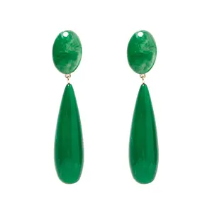 wholesale newest design water drop earrings fashion plastic resin drop earrings dangle earrings for women