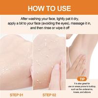 Sérum Liquide Éclaircissant Anti-rides Exfoliant à la Vitamine C et à l'Orange 100ml Haute Efficacité pour le Visage