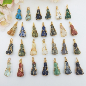 Nuovi arrivi pietra preziosa naturale mini uomo pene mix materiale cristalli guarigione dildo pietre filo avvolto ciondolo per creazione di gioielli - Product Image 5