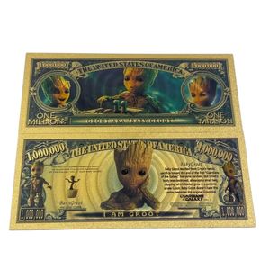 2 Arten von America Groot Anime-Banknoten in 24K Goldplattierung als Geschenke - Product Image 6