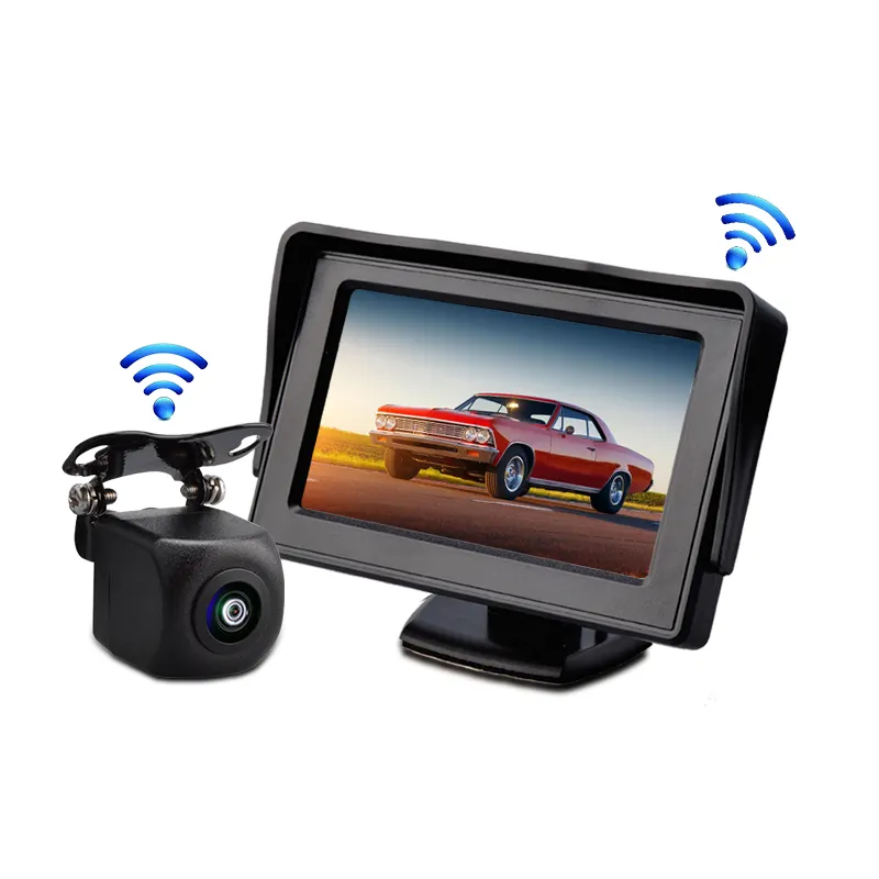 디지털 방식으로 차 주차 반전 안전 체계를 위한 뒷 전망 사진기를 가진 무선 지원 사진기 장비 4.3 인치 감시자