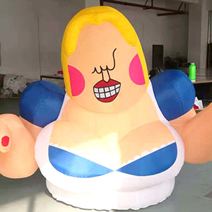 Personaje de Dibujos Animados Inflable de Tela Oxford, Modelo Personalizado de Mamá Gorda Divertida para Parque Infantil, para Mayores de 14 Años - Product Image 1