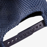 Cappellino da Baseball in Rete a Doppio Strato Blu Navy con Logo Personalizzato, Unisex, Traspirante, Regolabile, per Sport e Attività all'Aperto
