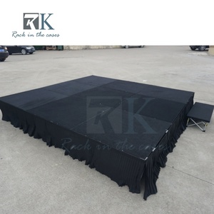 Scène pliante de haute qualité à prix d'usine, en alliage d'aluminium noir, pour événements extérieurs et mariages - Product Image 5