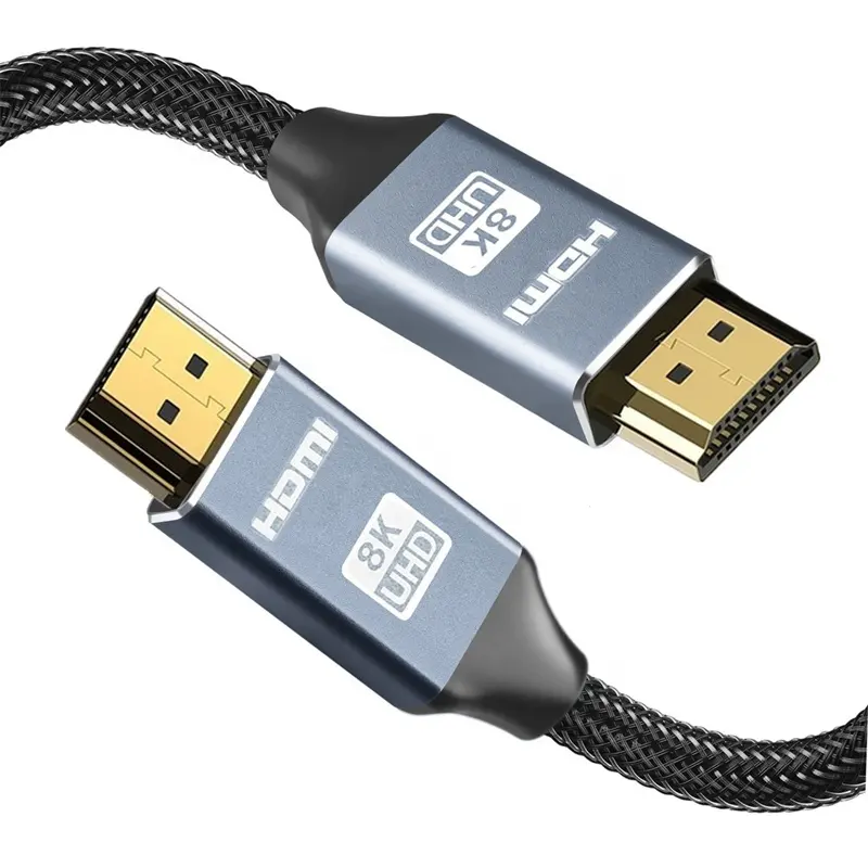 High Speed 4K HDMI Kabel 8K 60Hz 48Gbps Premium Nylon Mesh HDMI 2.1 Kabel für Laptop Sony TV PS5 Xbox Roku