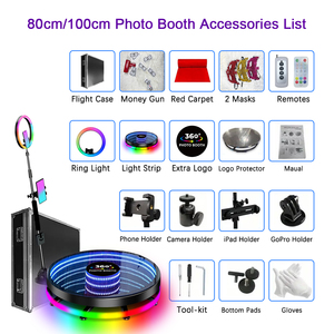 Offre Spéciale : Machine de Cabine Photo 360 Automatique avec Télécommande, Caméra 360 Degrés et Vidéo, Éclairage Annulaire LED - Product Image 6