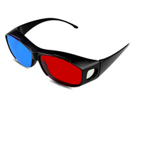 Lunettes correctrices de Daltonisme Unisexe Monture PC Noire avec Verres Rouges UV400 Style Clip-On