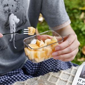 Plateau à collation divisé avec poignée, plateau à collation avec 8 compartiments amovibles et couvercles individuels, boîte de rangement alimentaire - Product Image 3