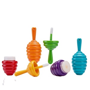 Lussuoso Packaging per <span class=keywords><strong>Balsamo</strong></span> <span class=keywords><strong>Labbra</strong></span> a Forma di Nido d'Ape da 6ml, Tubetto Vuoto Trasparente Ambrato a Prezzo Ragionevole, Stick per <span class=keywords><strong>Labbra</strong></span> Personalizzato con Pennello - Product Image 1