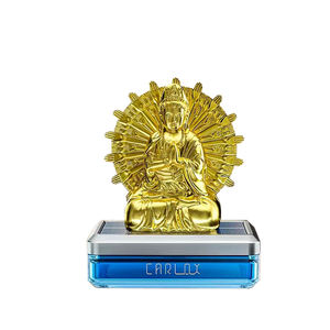 Diffuseur d'air de voiture créatif, sculpture solaire de Bouddha Mille Mains Guanyin, symbole de sagesse, de sérénité, de protection, décoration - Product Image 3