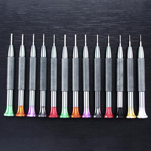 Outils de Maintenance De Couleur aluminium tournevis Enlever bracelet vis 1/1.2/1.4MM à tête plate tournevis de précision - Product Image 4