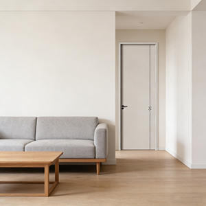 Portes en bois massif composite, finition imperméable, adaptées à un usage professionnel, ensemble de portes <span class=keywords><strong>écologique</strong></span>s sans peinture, porte en bois d'intérieur pour maisons - Product Image 4