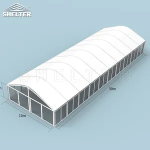 Tenda pesta permanen luar ruangan, tenda pesta PVC 850g/sqm dengan lantai