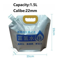 Haute capacité 3 5 litres gallon huile bière jus boisson liquide stockage debout bec pochette pliable Portable eau sac en plastique
