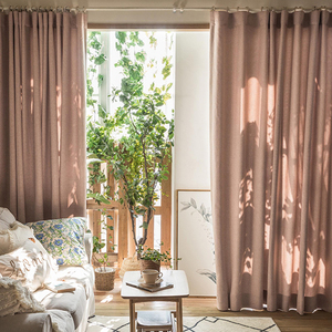 Wholesale 2025 Linen-Polyester <b>Curtains</b> Valances Custom Color Size Thickened 2025 <b>Curtain</b> for Living Room Cotton-Polyester - Product Image 3