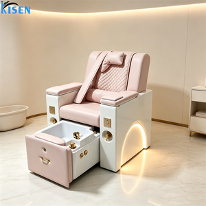 Sillón de Manicura de Cuero Sintético Negro para Salón de Belleza, Silla de Masaje Eléctrica sin Tuberías, Silla de Manicura Simple para Pedicura - Product Image 5
