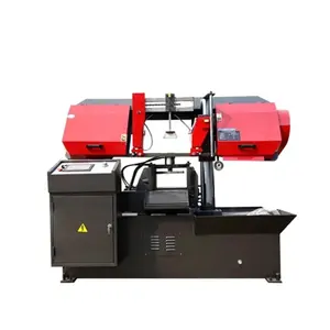 factory metal processing steel bar plc control metal cutting band sawing machine with Saw Blade Breakage Protection