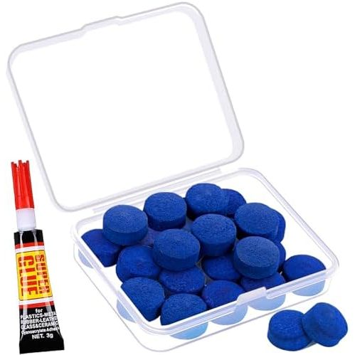 Azul con pegamento