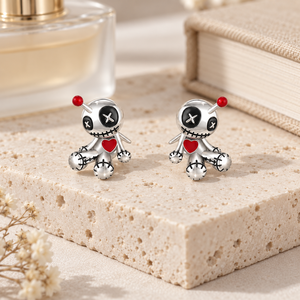 Ensemble de colliers en forme de cœur de robot pour femmes, design ludique 3D, accessoires à porter au quotidien - Product Image 5