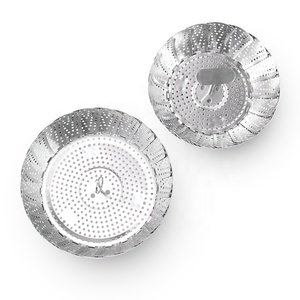 Panier à vapeur extensible pliable en acier inoxydable pour légumes, pour la cuisine, meilleure vente d'<span class=keywords><strong>amazon</strong></span> - Product Image 2