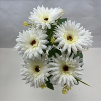 Buket Gerbera Daisy Buatan dari Sutra Imitasi, Bunga Daisy Afrika untuk Dekorasi Vas Rumah dan Pernikahan