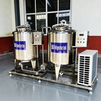 Pasteurisateur de lait électrique à vapeur et gaz, cuve de 500 litres pour jus avec mélangeur